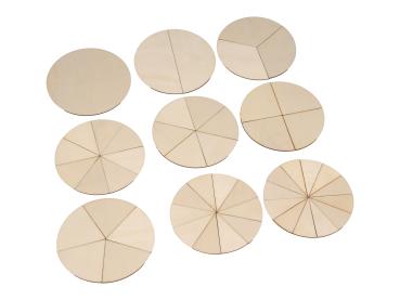 Holzformen Bruchrechen-Set blanko, 51-tlg.