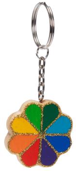 keychain, clover, set of 24 pcs