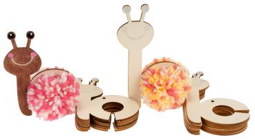 Pompon-Schnecken, 12er Set