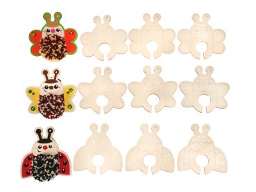 Preview: Pompon-Flatterlinge, 12er Set