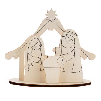 Teelichthalter Weihnachtskrippe