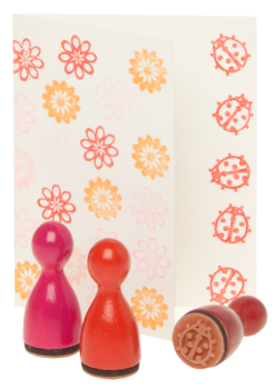 Mini Wooden Stamps "Spring", 3pcs.