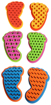 Moosgummi-Stempel "Mustertreter", 6tlg.