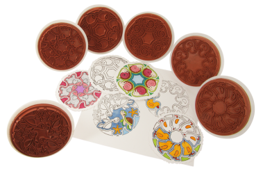 Giant Stamps "Mandala-Animals", 6pcs.