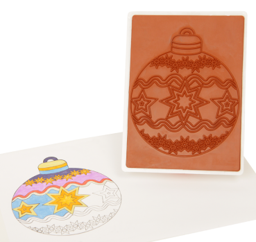 Mega Stamp "Christmas Bauble", 1pc.