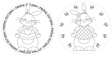 Giant Stamps "Lopi and Elsa", Set of 2