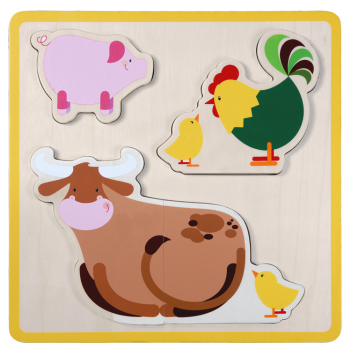 SUNNYSUE - Einlegepuzzle "Bauernhof", 1Stck