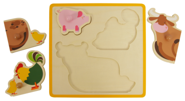 Einlegepuzzle "Bauernhof", 1Stck