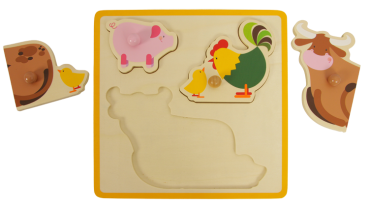 Einlegepuzzle "Bauernhof", 1Stck