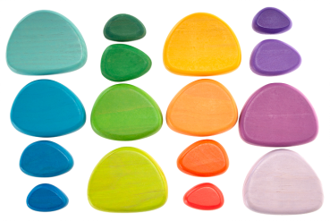 Rainbow riverstones 16-pcs