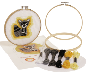 Cross-Stitching Set "Willy The Raccoon", 1pc.