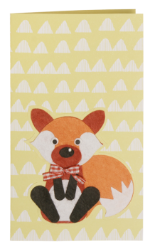 Filz- Schlüsselanhänger, Fuchs und Waschbär, 2er Set