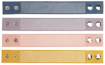 Kunstleder-Armbänder "Individuell", 4er Set