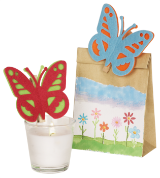 Felt Ornaments "Butterfly", 24pcs.