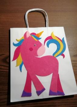 Selbstklebende Filzapplikationen "Einhorn", Set