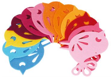 Felt Ornaments "Little Bird", 12pcs.