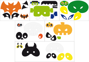 DIY-Set felt masks for kids 6 pieces