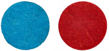 Filz Wendeplättchen rot/blau, 100-tlg.
