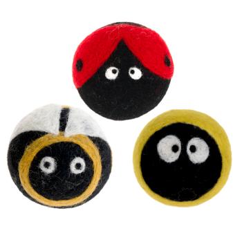 Filzball Käferchen 3er Set