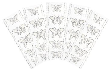 Glitter Tape "Butterflies" (5 Butterflies, 10 Borders)