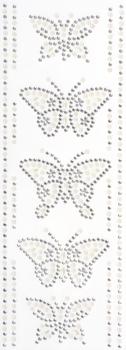Glitter Tape "Butterflies" (5 Butterflies, 10 Borders)