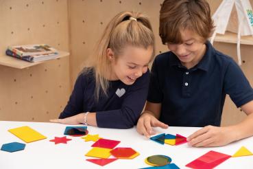 Arcylic forms and colours, 21 pieces