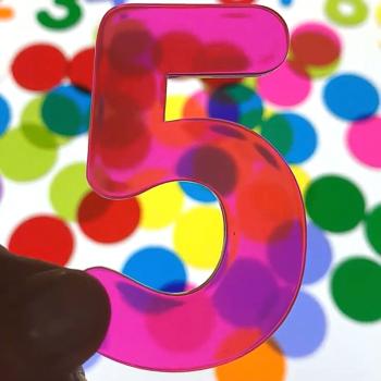Acrylic numbers and sets, 58 pieces
