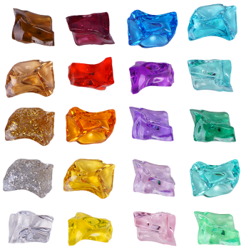 Decorative gemstones 4 elements, 500 pcs.