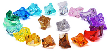 Decorative gemstones 4 elements, 500 pcs.