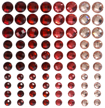 Selfadhesive rainbow gemstones, 480- pcs