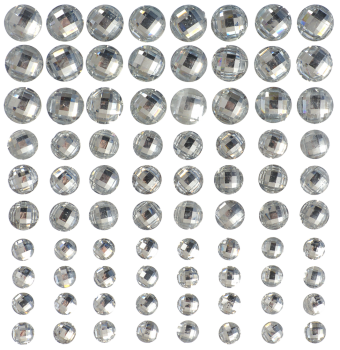 Selfadhesive rainbow gemstones, 480- pcs