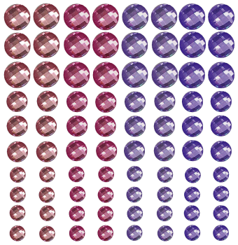 Selfadhesive rainbow gemstones, 480- pcs