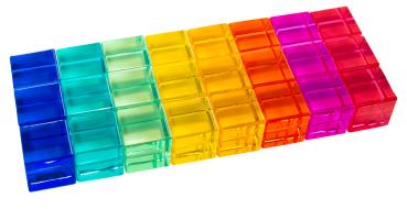 Acrylwürfel Regenbogen, 24-tlg.