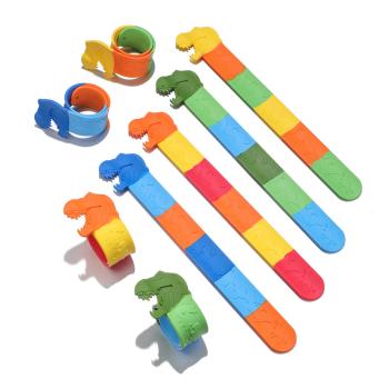 Schnapp-Armband, T-Rex, 4er Set