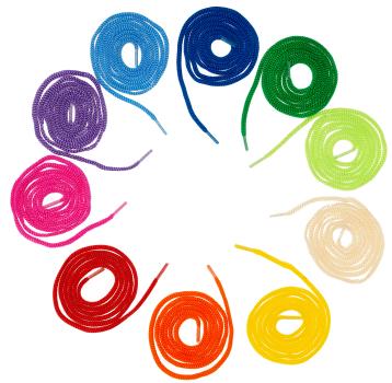 Fädelschnüre "Regenbogen 100 cm", 20tlg.