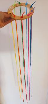 Fädelschnüre "Regenbogen 100 cm", 20tlg.