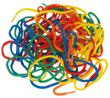 Shoelaces For Threading "Colourful 100 cm", 10pcs.
