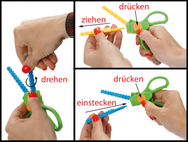 Children's Scissors "For 9 Different Borders", 1pc.