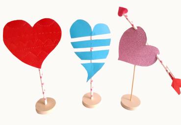 Paper Straws "Hearts", 120pcs.