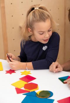 Arcylic forms and colours, 21 pieces