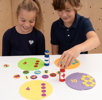 Zuordnungskreise Lernpuzzle Filz, 20tlg.