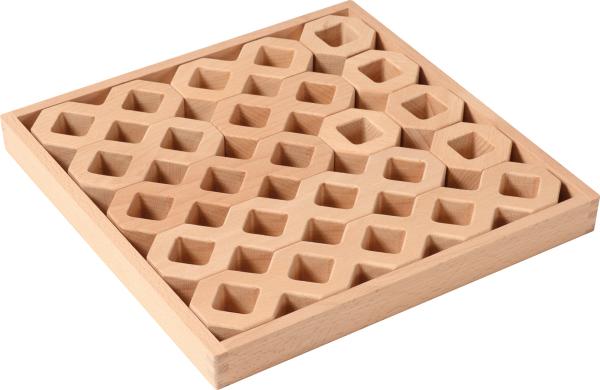 Holzbaukasten Waben, 13-tlg.