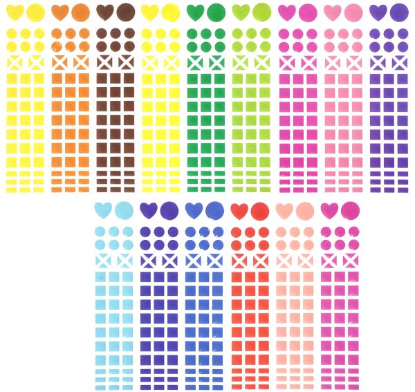 Mosaik-Sticker "Mega-Set", 690-tlg.