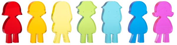 Acrylfiguren Kinder, 7er Set