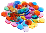 Decorative transparent diamonds, 72 pcs.