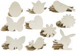 Big Pack 100 pcs wooden spring ornaments